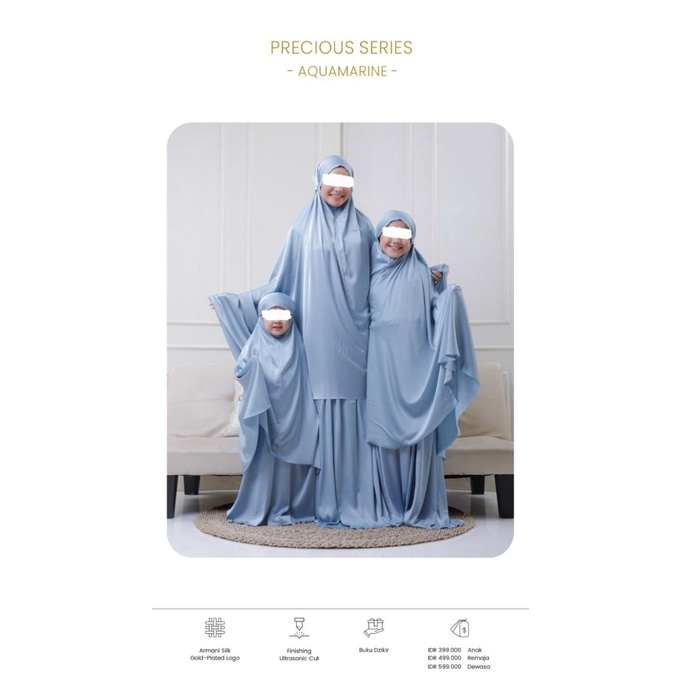 Mukena Precious Series (/ Teen / Child Prayer Set) - Ppm Stok Terbatas