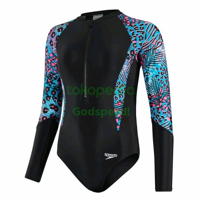 Baju Renang Anak Speedo Printed Long Sleeved Paddlesuit Original