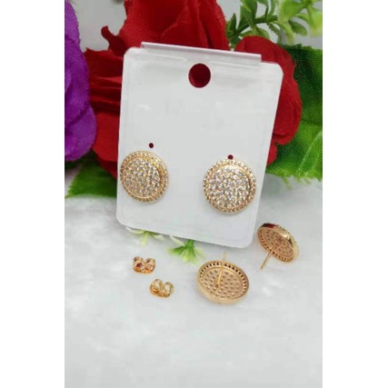 Anting-anting mata Hitam&Putih-Putih polos