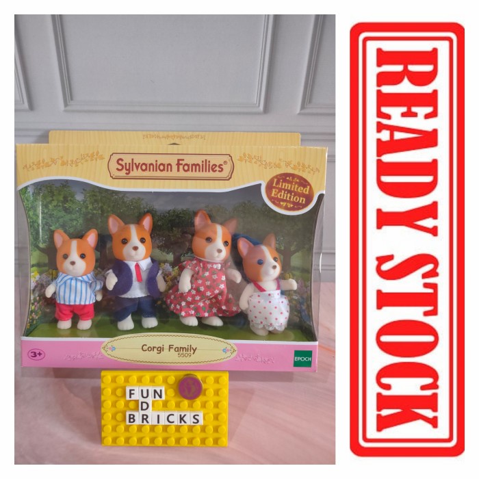 sylvanian corgi family families 5509