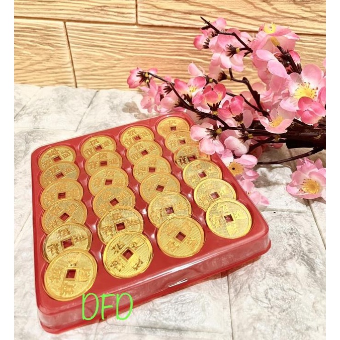 Sale Now Koin Emas Imlek Kecil / Koin Hiasan Imlek / Uang Gold Cina Limited Edition