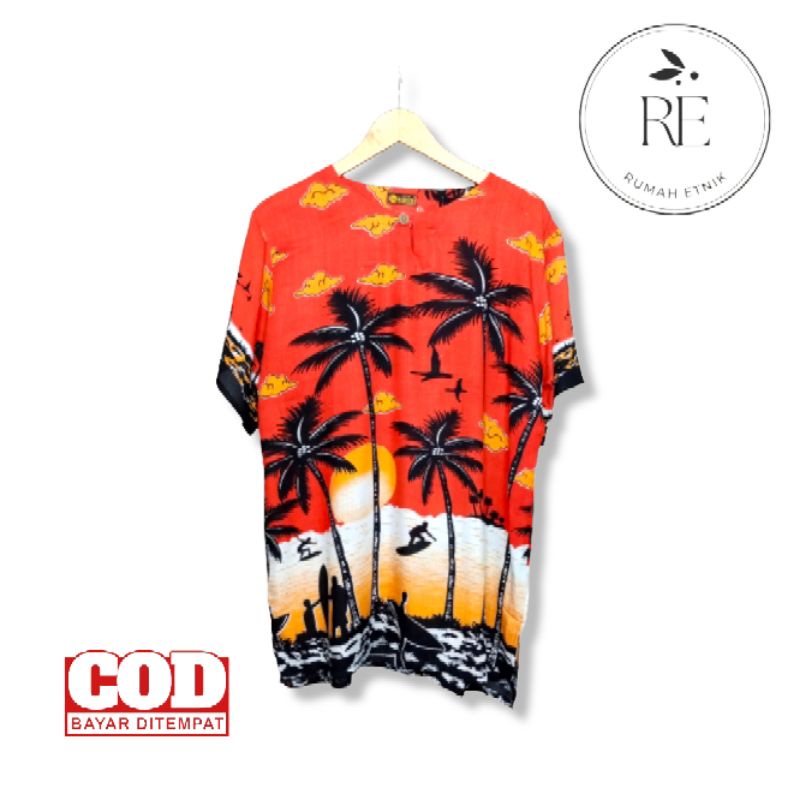 Baju kaos pantai bali awan/ baju pria wanita/ baju santai/ baju pantai bali