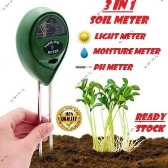 Limited - Digital Soil Analyzer Tester Meter Alat Ukur pH Tanah 3 4 in 1 