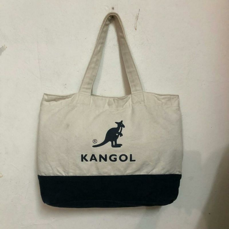 Kangol Tote Bag Bahan Kanvas Tebal