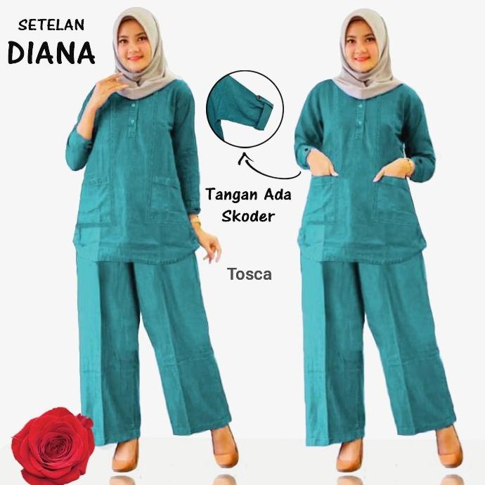 Baju Setelan wanita, Baju+ Celana kulot, Baju Muslim