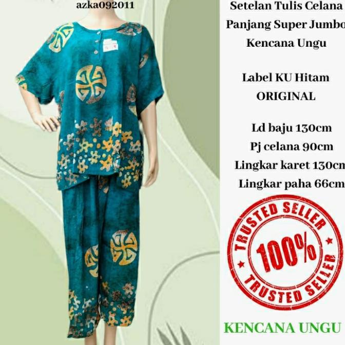 SETELAN CELANA PANJANG JUMBO SUNAN KENCANA UNGU