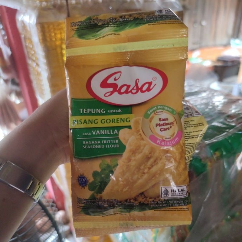

Tepung goreng pisang rasa vanila