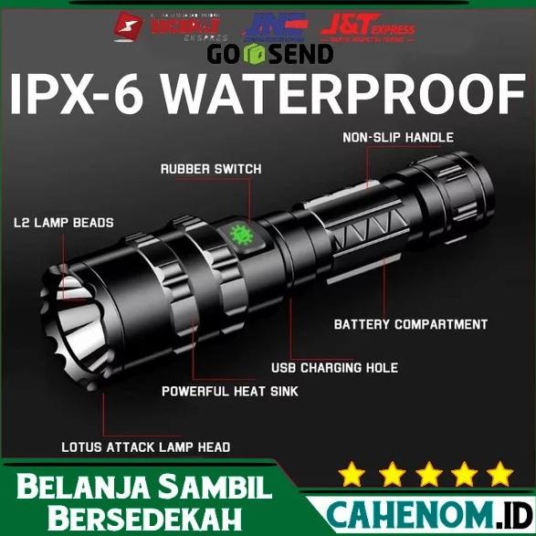 Senter Led Super Terang Jarak Jauh