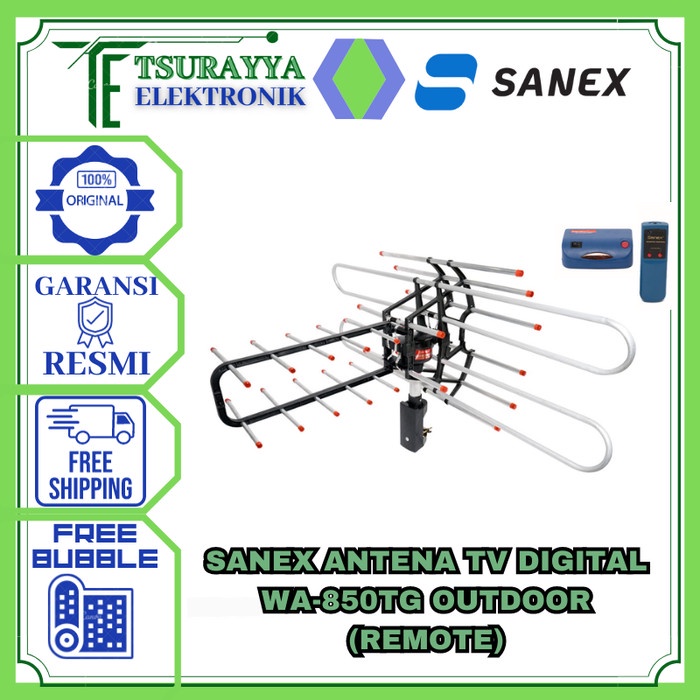 SANEX ANTENA TV DIGITAL WA-850 WA-850TG WA 850 TG OUTDOOR (REMOTE)