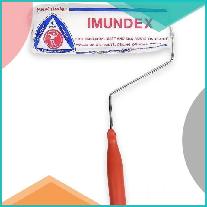 Kuas Roll IMUNDEX Rol Cabut Cat Tembok GG PVC Bulu Tebal Putih 7" 10"