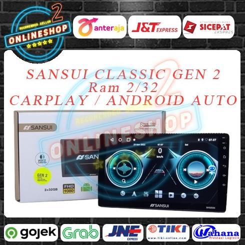 Head unit Android 10 inch Sansui Classic SA5200i Gen2 Ram 2/32 Carplay