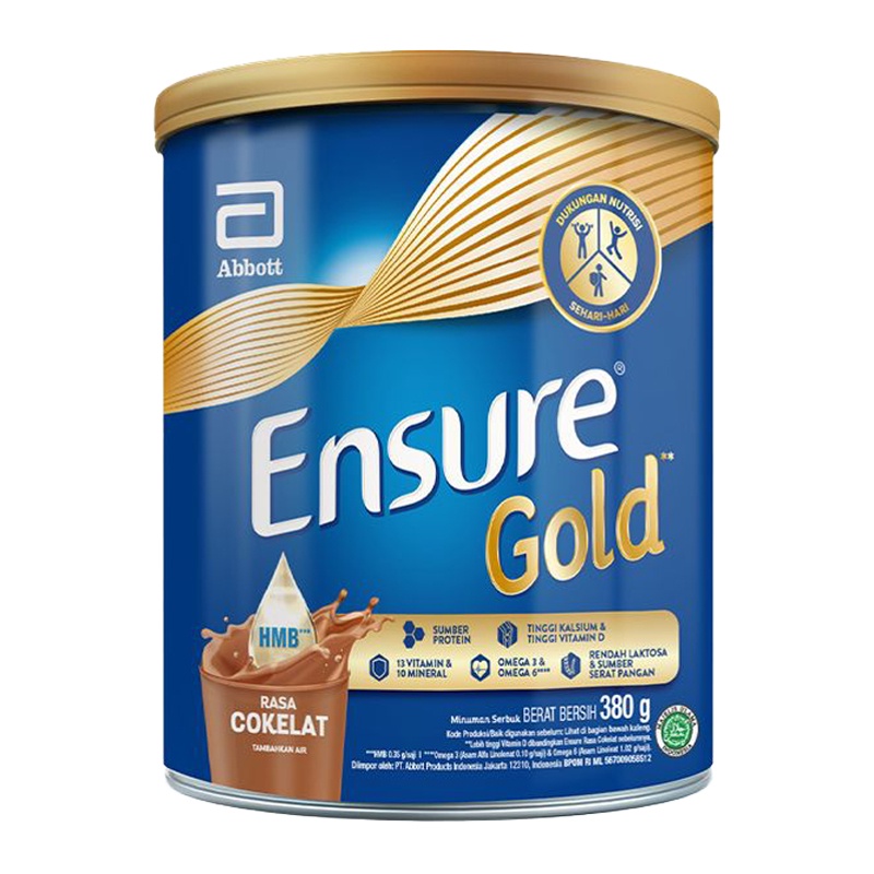 

Ensure Gold Coklat Susu Nutrisi Dewasa Can 380 g