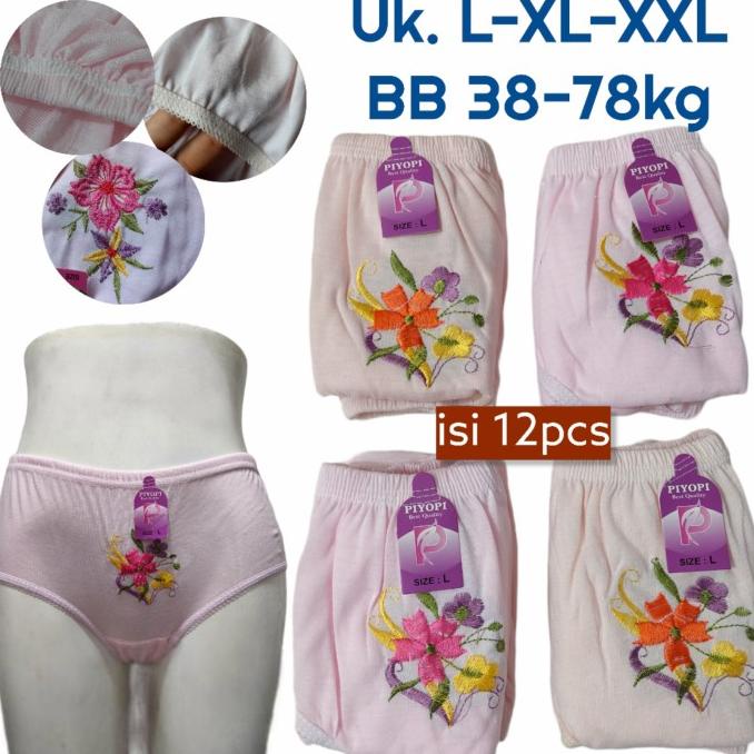 12 Pcs (1 Lusin) Celana Dalam Wanita LUCIA Konveksi Langsung CD Wanita