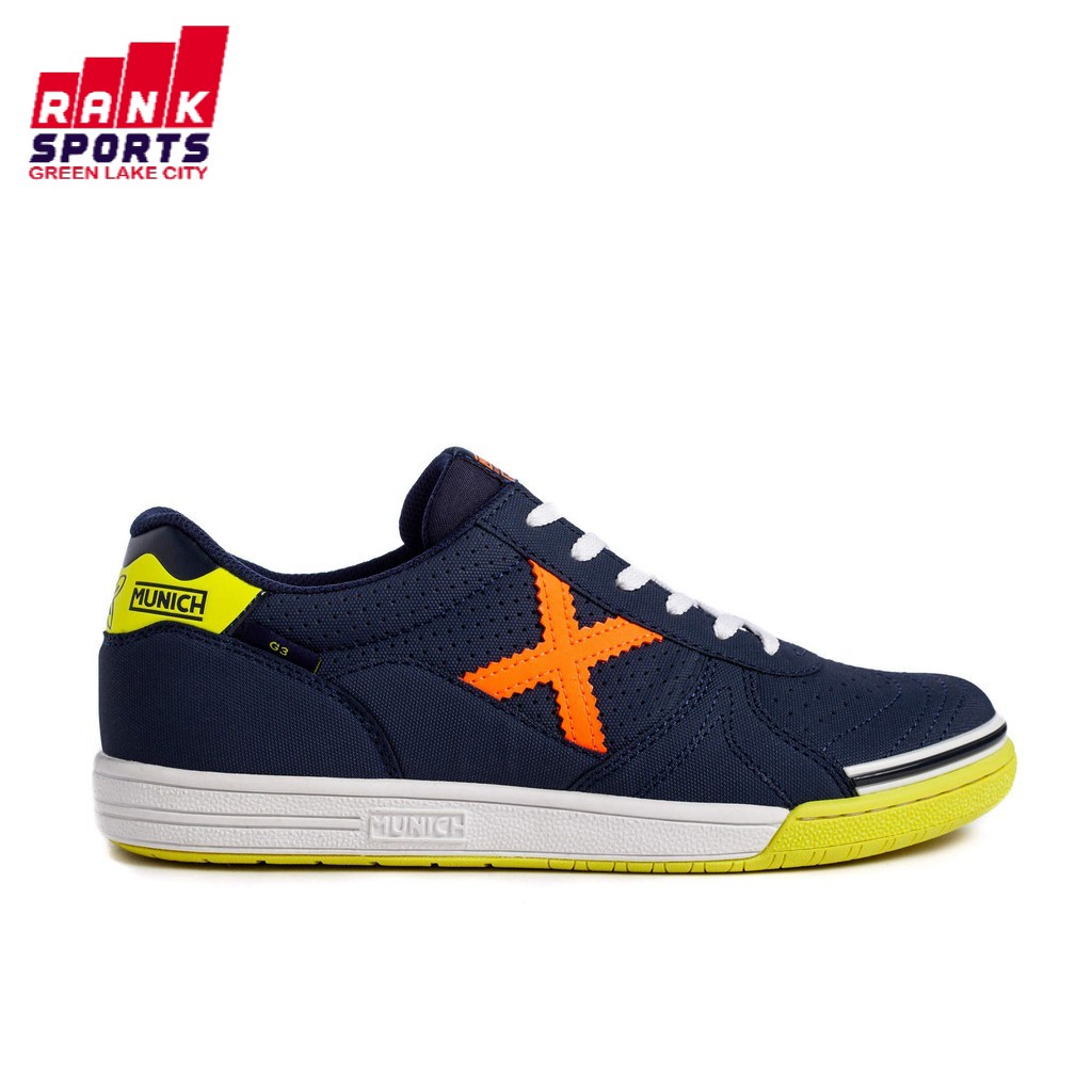 X Munich Sepatu Futsal G3 Profit 159 - Navy Lime