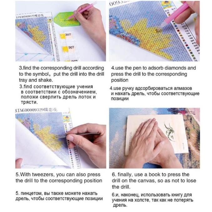 Set Alat Lukisan/5D Diamond Painting Set/Alat Untuk Diamond Painting