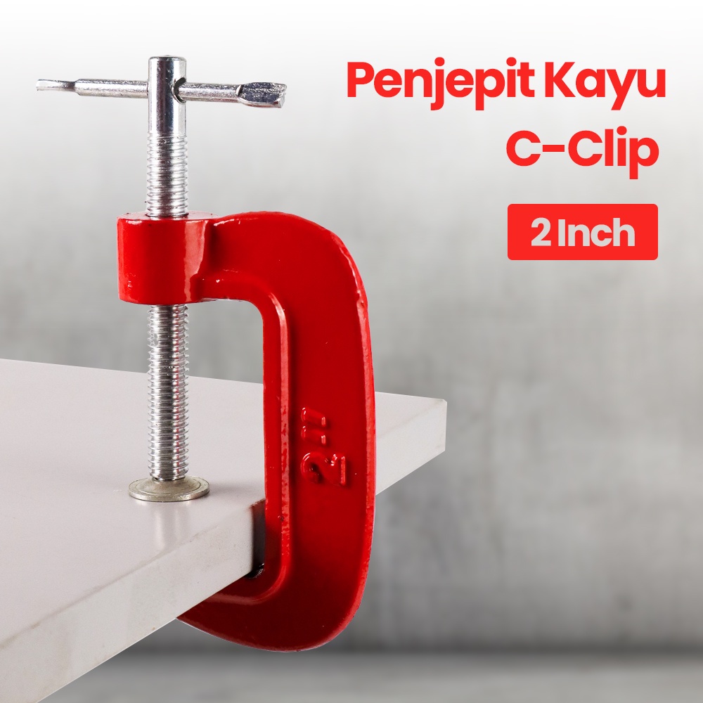 TOOKIE Penjepit Kayu C-Clip Clamp Woodworking Carpentry Gadgets 2 Inch - G3