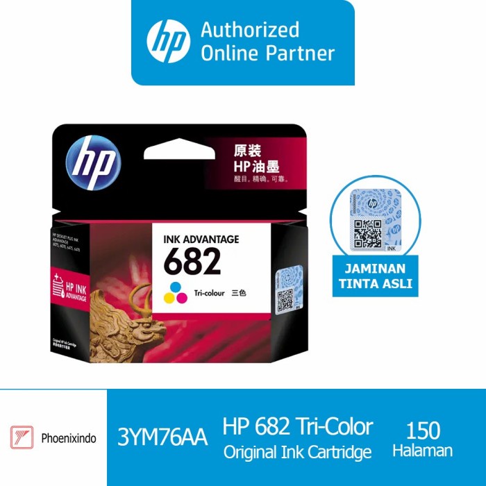 

TINTA HP 682 TRI-COLOR HP682 682C ORIGINAL INK ADVANTAGE CARTRIDGE