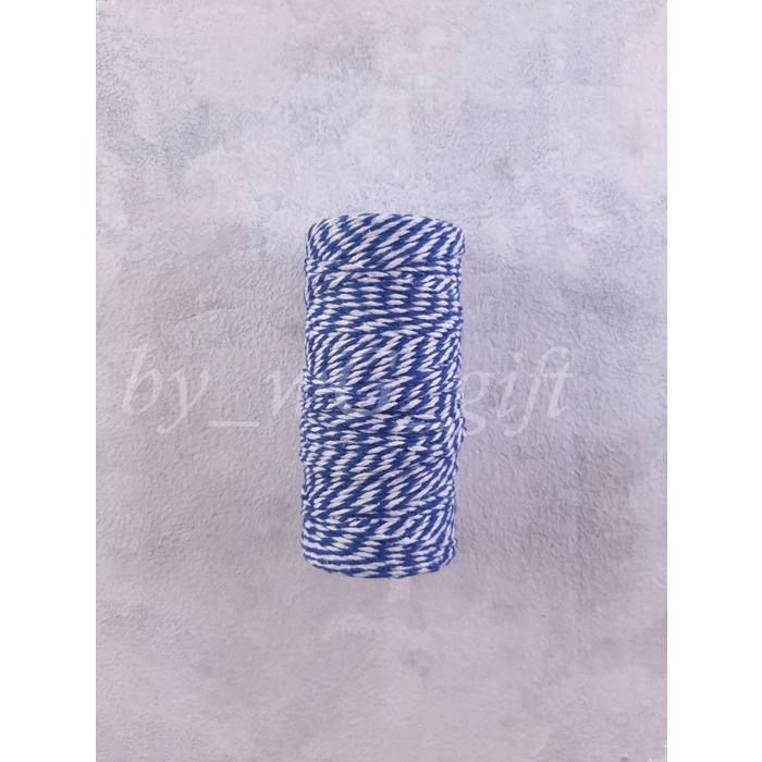 

Pita Tali Katun - Biru Tua ; Lebar 2mm; Panjang 100 Meter