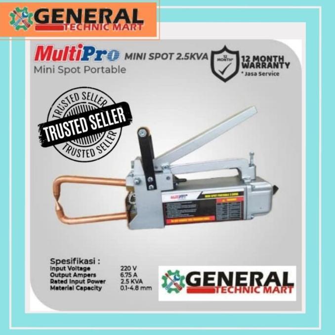 Mini Spot Welding Multipro 2.5Kva Mesin Las Titik Plat Besi Stainless