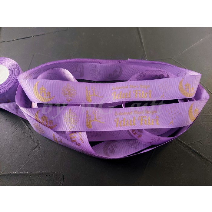 

Pita Idul Fitri -GrossGrain- Ungu Muda - D;Lebar 3.8cm ;Panjang 20yard