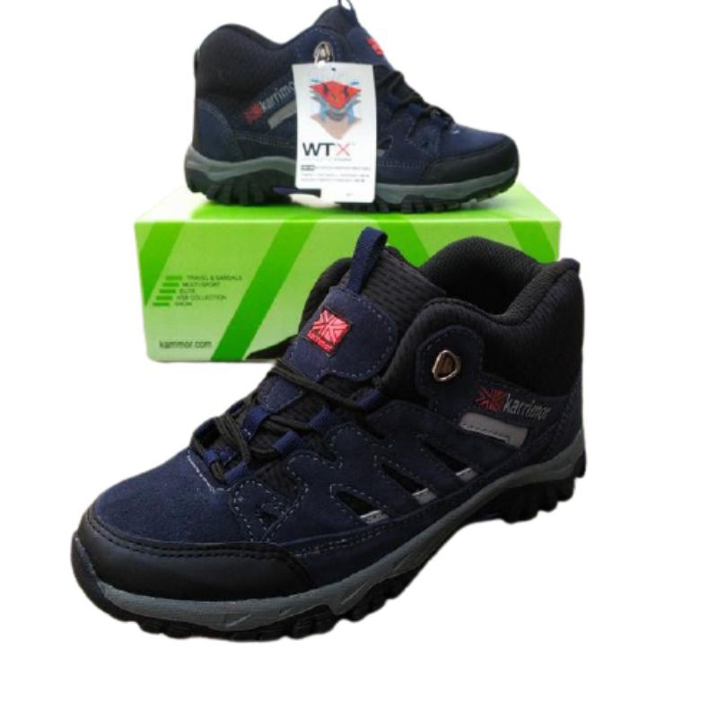 Sepatu Gunung Wanita Sepatu Hiking Wanita Waterproof Navy
