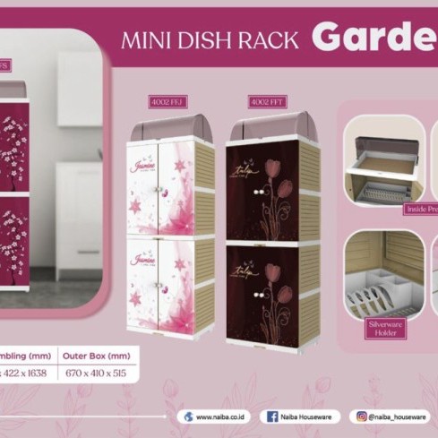 Promo Naiba Lemari Piring Plastik