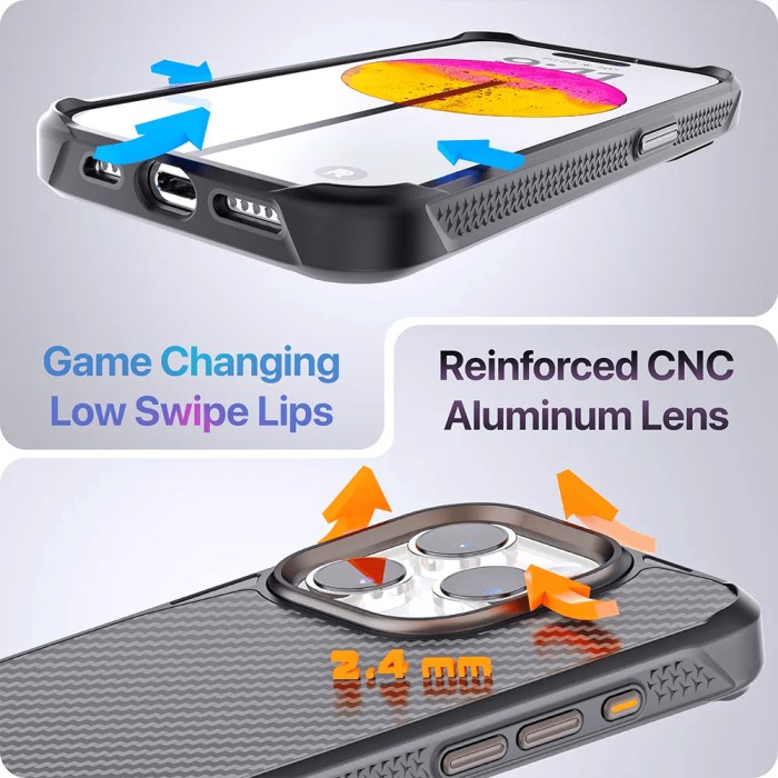 Phone Rebel Gen5 Rebel Black Case For Iphone 15 Pro Ready