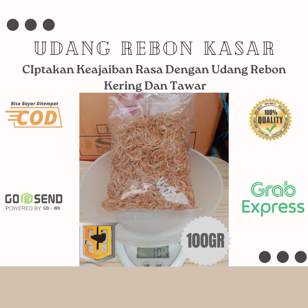 

Udang Rebon Kasar Kering Dan Tawar 100Gram