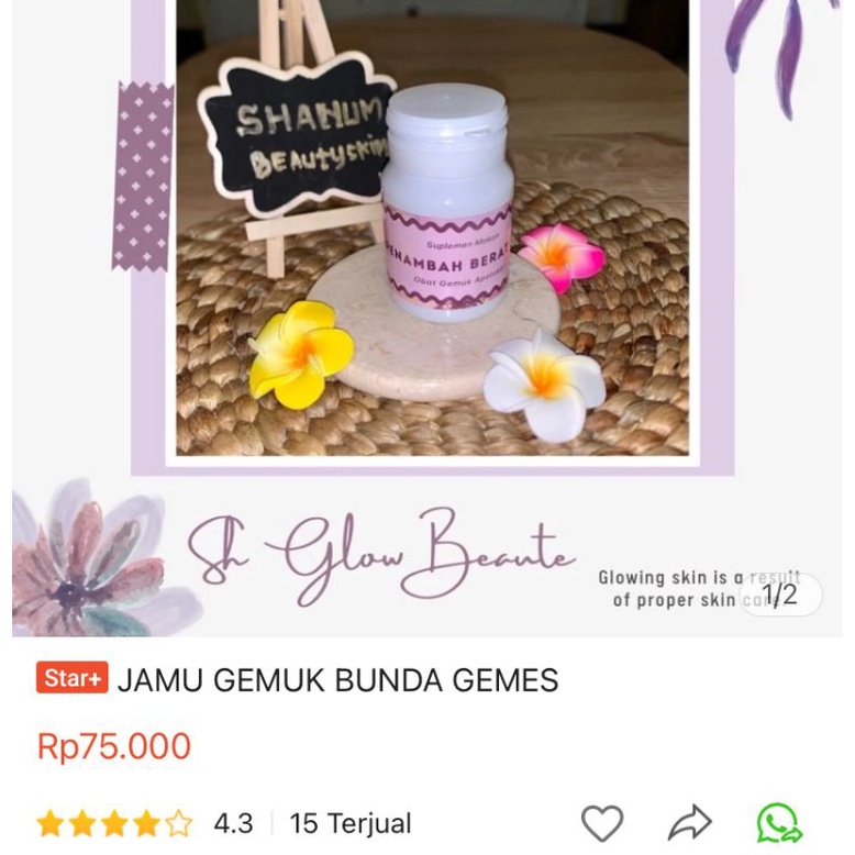 

JAMU GEMUK BUNDA GEMES