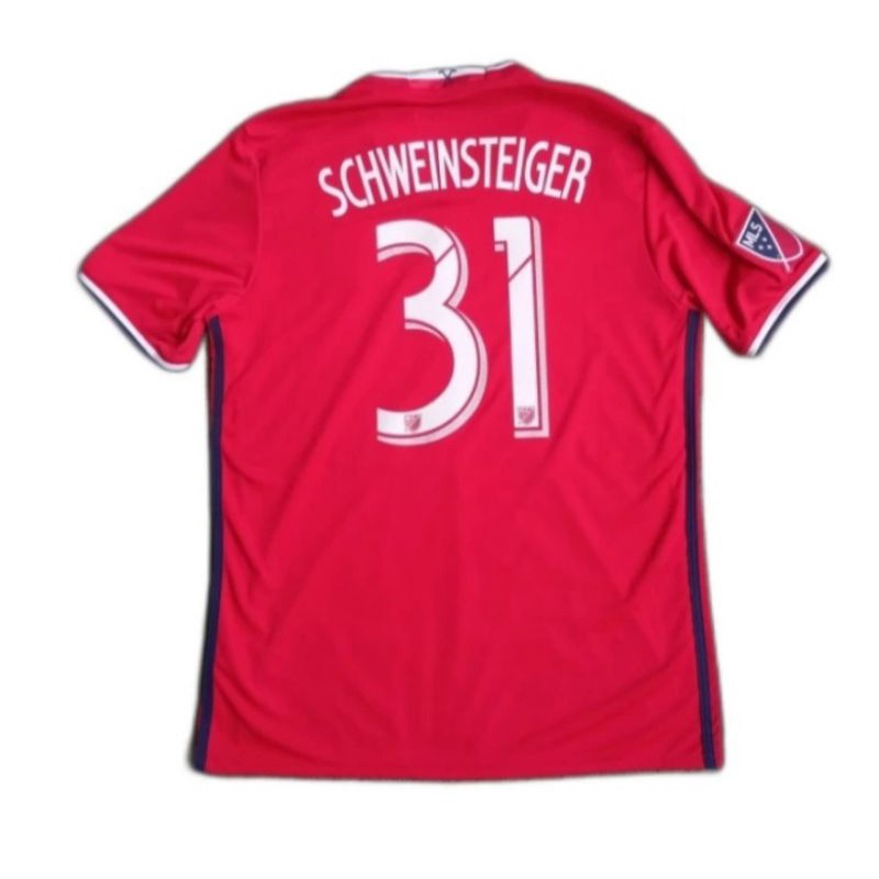 Baju Bola Original ADIDAS CHICAGO FIRE HOME 31 SCHWEINSTEIGER MLS FOOTBALL JERSEY