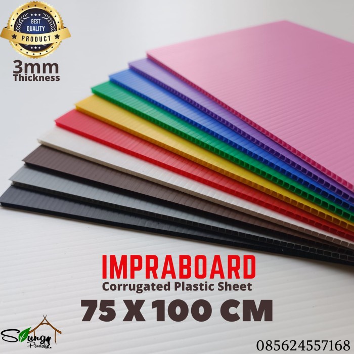 

Impraboard / Inpraboard / Infraboard 3mm 75 x 100 cm Best Seller