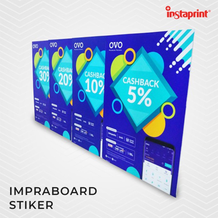 

Promo Cetak Impraboard Murah/ Cetak Impraboard Dengan Stiker