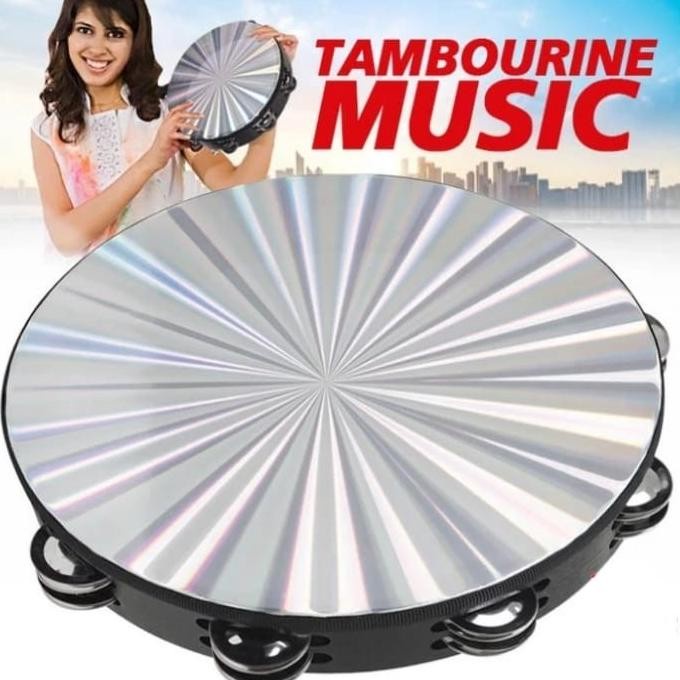 Tamborin - Best Seller Tamborin / Kecrekan Tamborin Hologram 8" Inch