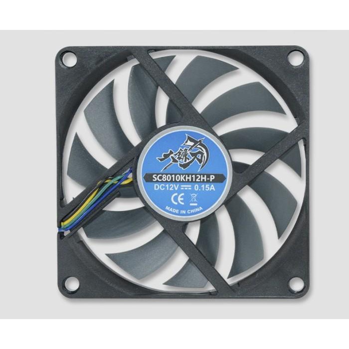 SCYTHE Kaze Hachi 80 mm 8 cm Fan Slim PWM 3000 RPM Case CPU non RGB Best Seller