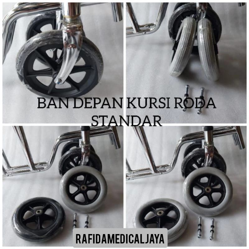 Ban Depan Kursi Roda Standar / Roda Depan Kursi Roda Standar Original