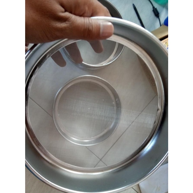 60 Mesh, 0.3Mm Sieve Ayakan Stainless Steel 8"