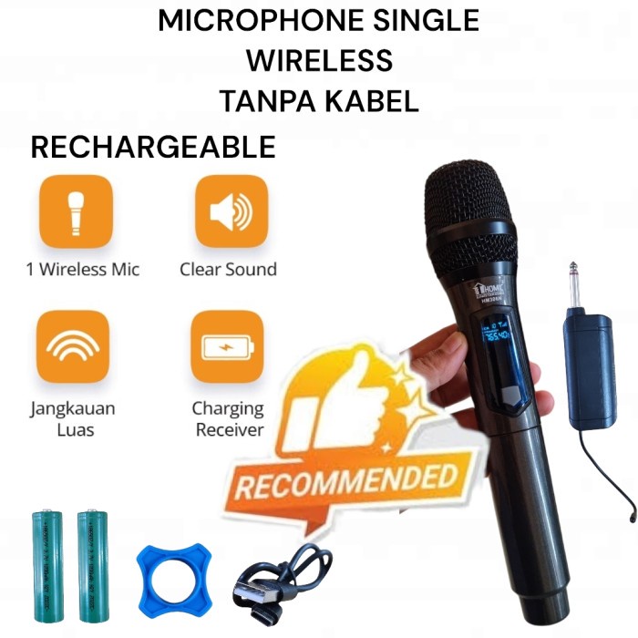Mic Wireless UHF - Microphone Tanpa Kabel Jernih Kualitas Bagus