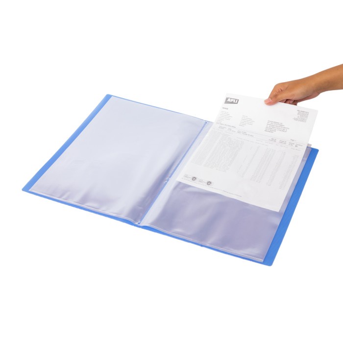 

Ready Bantex Display Book Transparent A4 (20 Pockets) Cobalt Blue #3155 11 Original