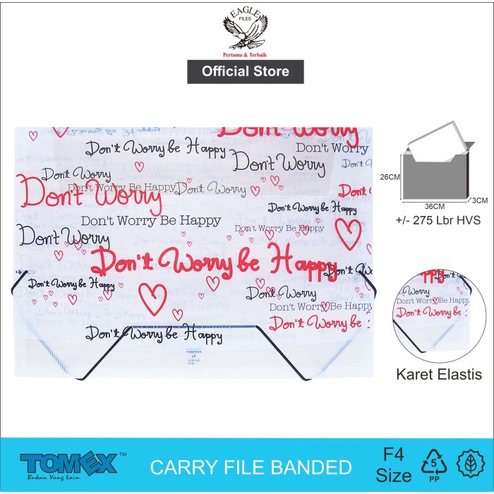 

Asli Banded Carry File Merk Tomex Motif Happy Tx 308042 Original