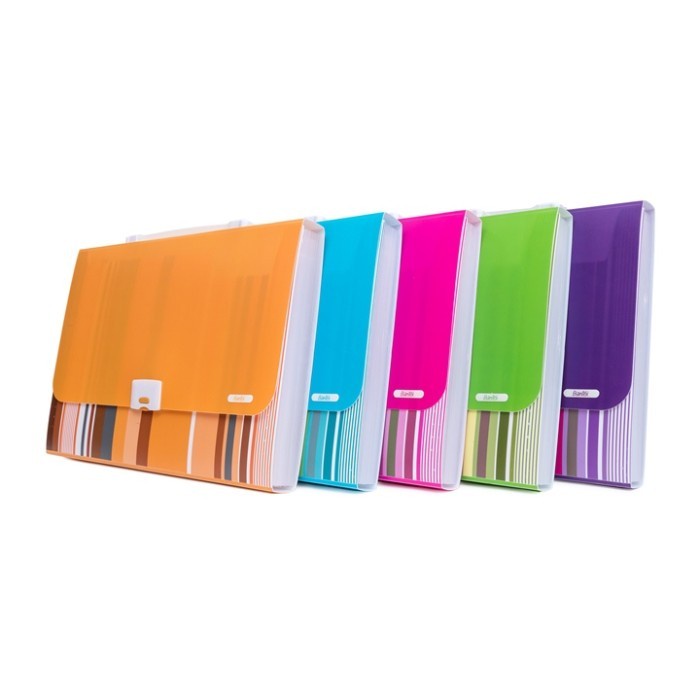 

Asli Bantex Fancy Stripes Expanding File (13 Pocket) Folio #3608 Free Ongkir