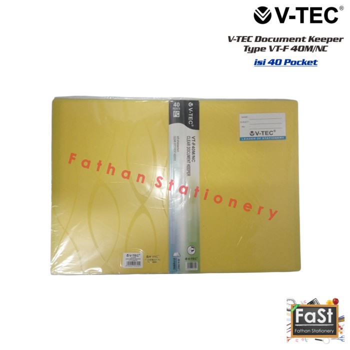 

Termurah Clear Holder/Document Keeper Folio V-Tec (Vt-F 40M/Nc) Ori
