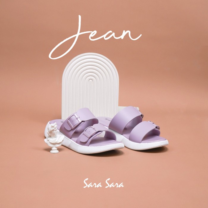NEW Sara Sara JEAN Sandal Wanita Sendal Cewek Model Double Strap Keren