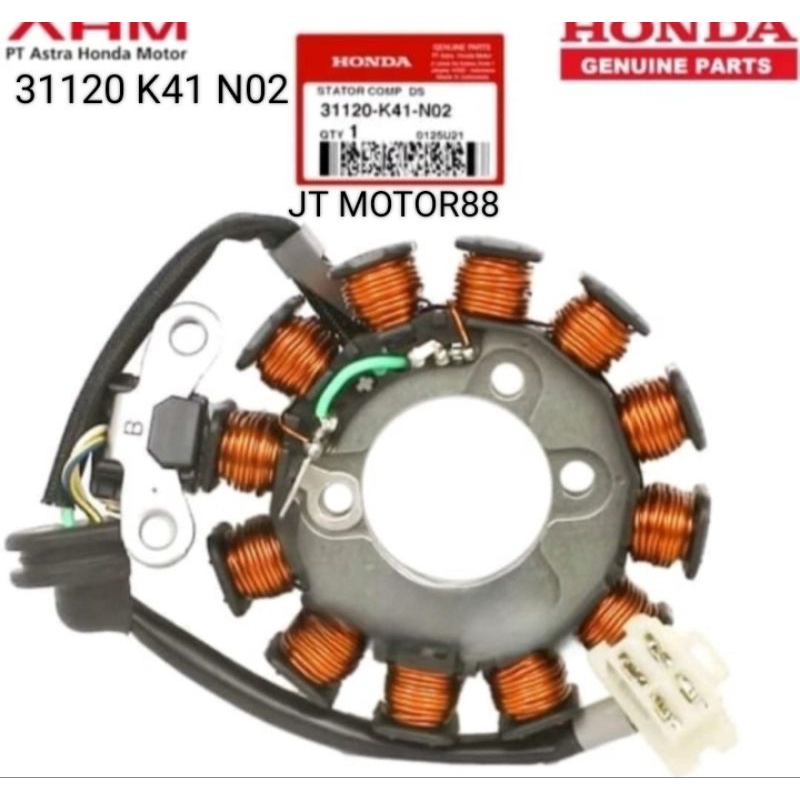 SPUL STATOR SUPRA X 125 FI BLADE NEW FI ORIGINAL 31120 K41 N02