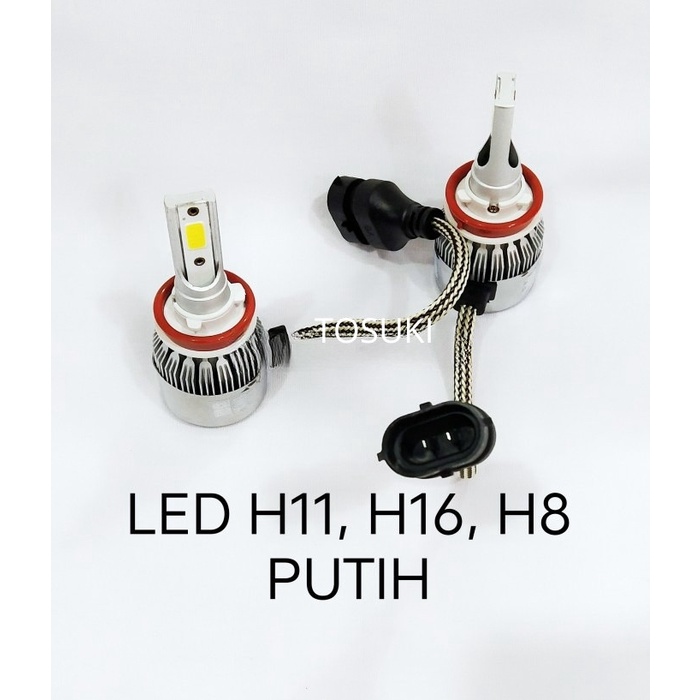 BOHLAM FOGLAMP LED H11 H16 H8 PUTIH AVANZA CALYA AGYA ,INOVA 2012 UP star