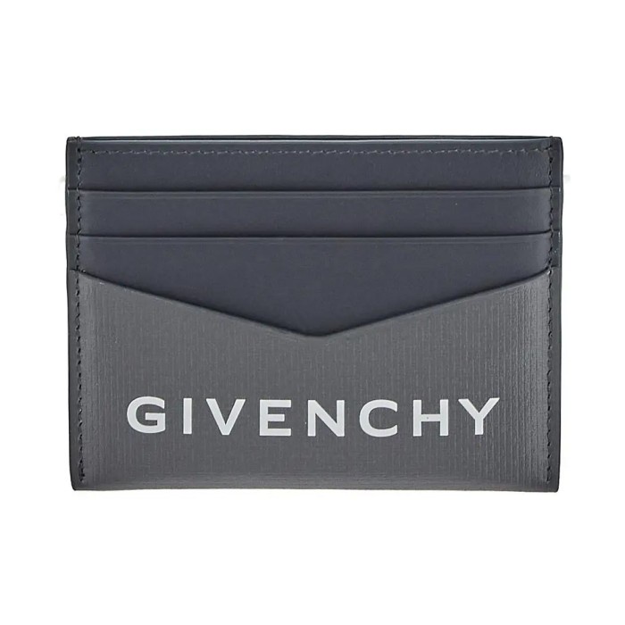 

Givenchy 4G Embossed Cardholder Calfskin Leather Quartz Gray