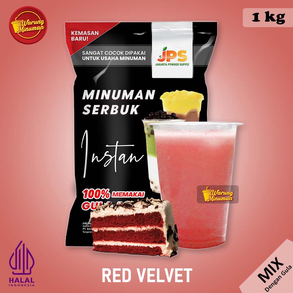 

Jps X Red Veet 1 Kg - Bubuk Numan Tercampur Gula / Powder Drink / Serbuk Instan