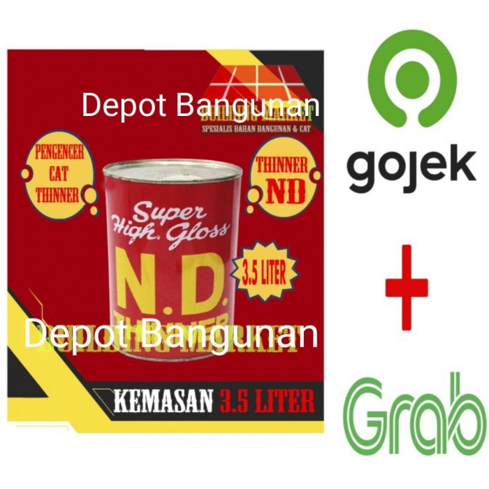 Promo Pengencer Cat Besi Kayu Duco Thinner Tiner Thiner Nd Sakura 3.7 Liter