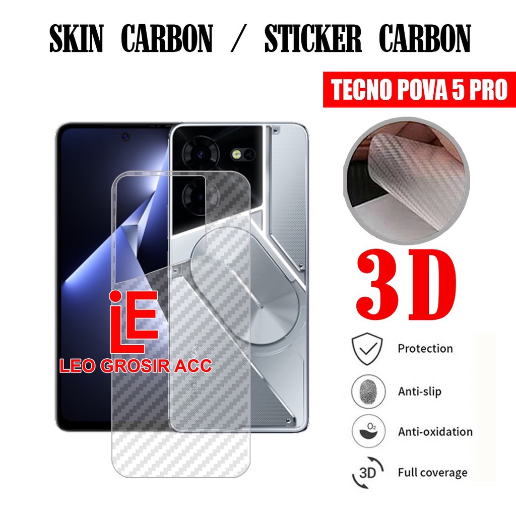 POCO F5 PRO POCO F5 5G POCO X5 5G POCO X5 PRO SKIN CARBON ANTI JAMUR  ANTIGORES BELAKANG GARSKIN POC
