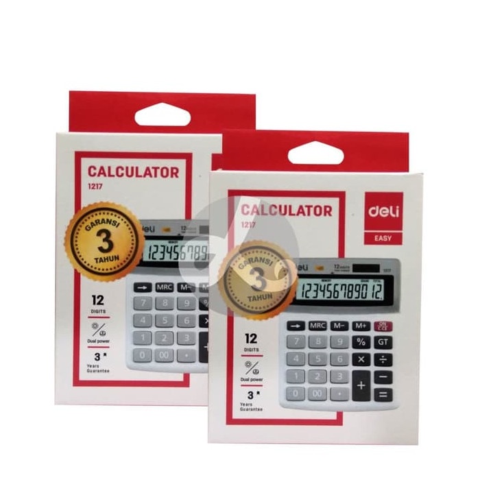 

Calculator Kalkulator Deli E-1217 E1217 Desktop Original 12 Digits