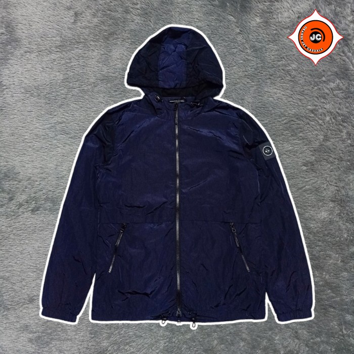 Marshall Artist Liquid Nylon Windrunner Jacket Navy